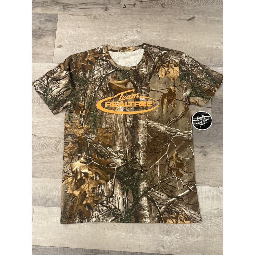 Realtree Team Shirt Mens Large Camouflage Camo Hunting Outdoor Graphic Tee NWT